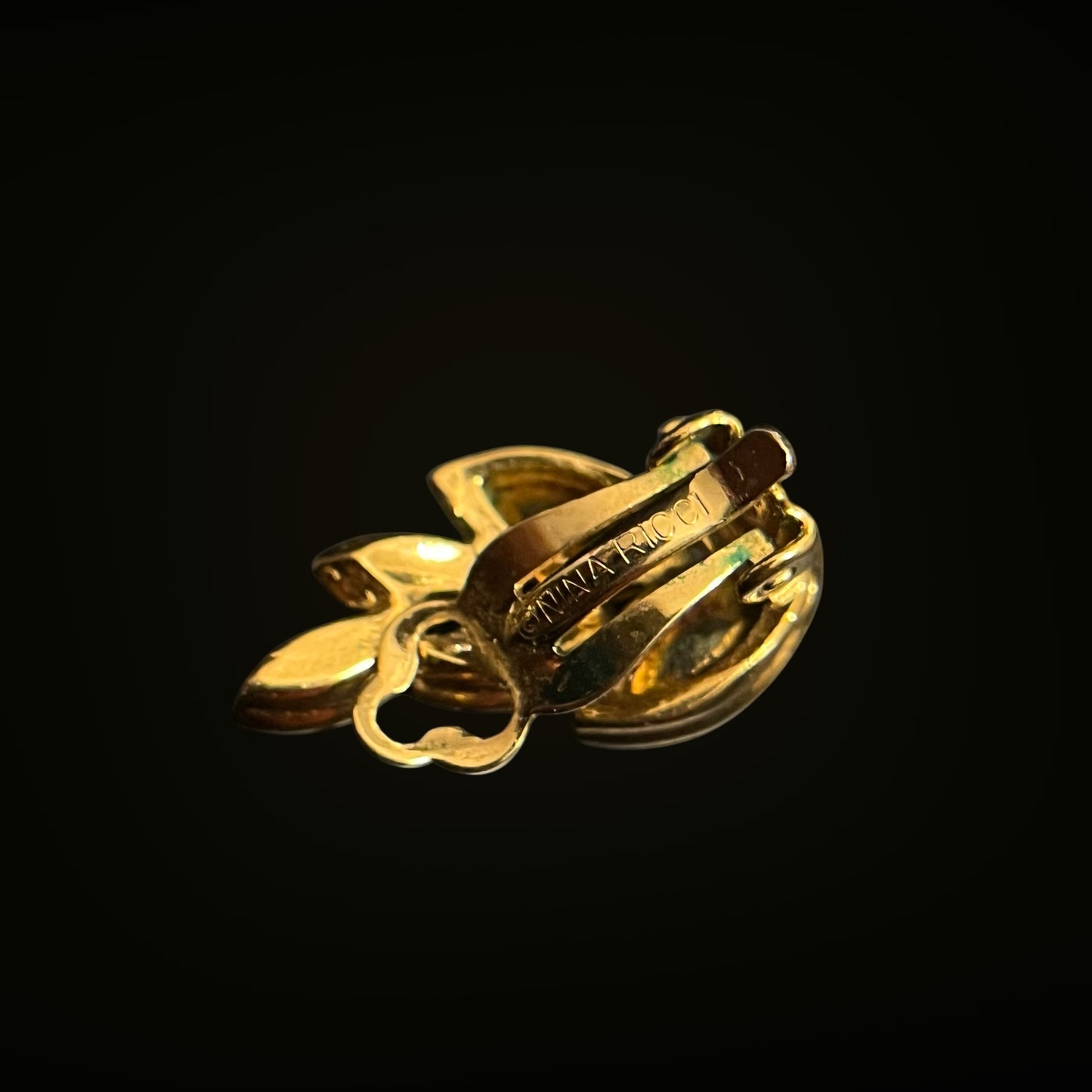 Paire de clips d’oreilles Nina Ricci