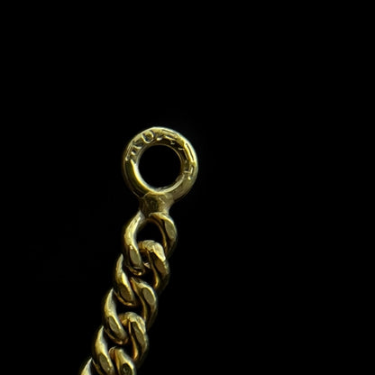 Bracelet gourmette plaqué or