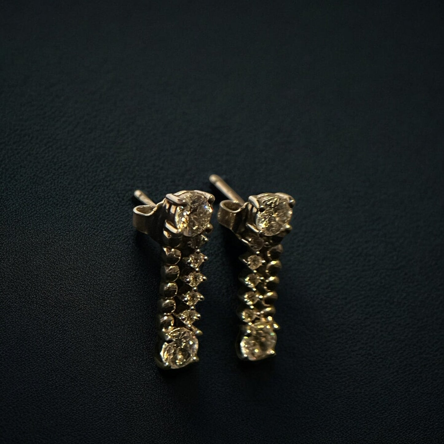 Boucles d’oreilles en argent et zircon