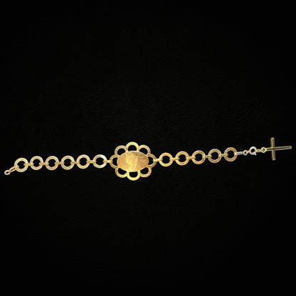 Bracelet religieux plaqué or