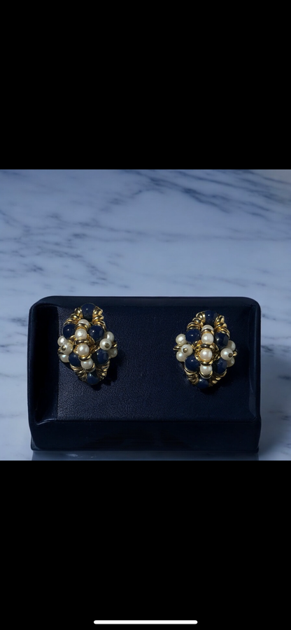 Clips d’oreilles perles fantaisie