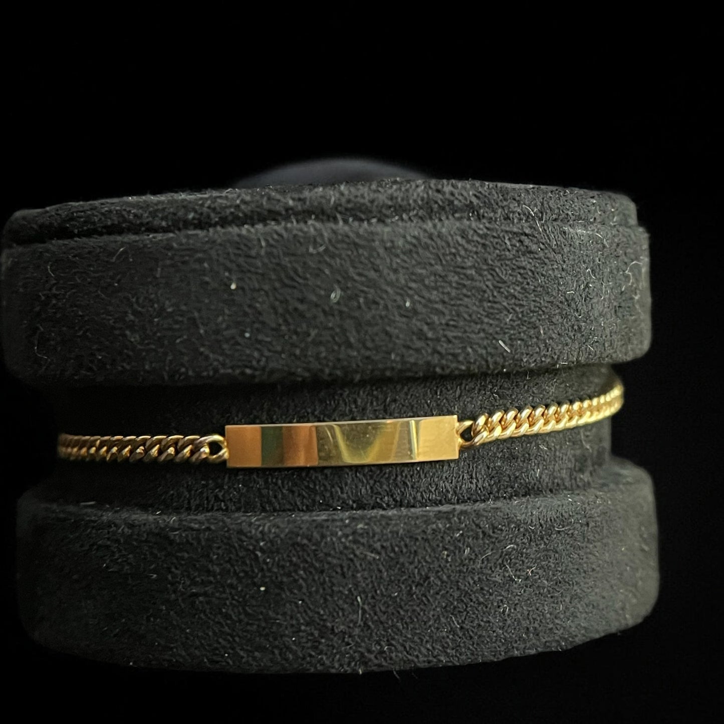 Bracelet gourmette plaqué or