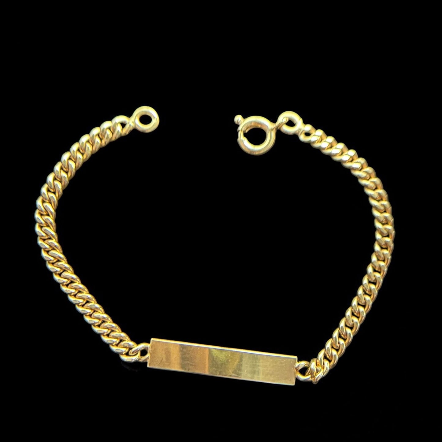 Bracelet gourmette plaqué or